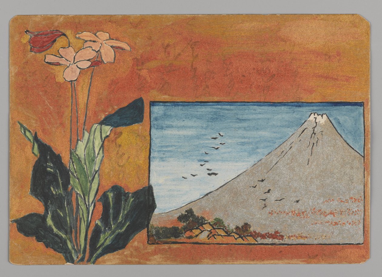 Fuji kukilla (wc paperilla) tekijältä Christopher Grant La Farge