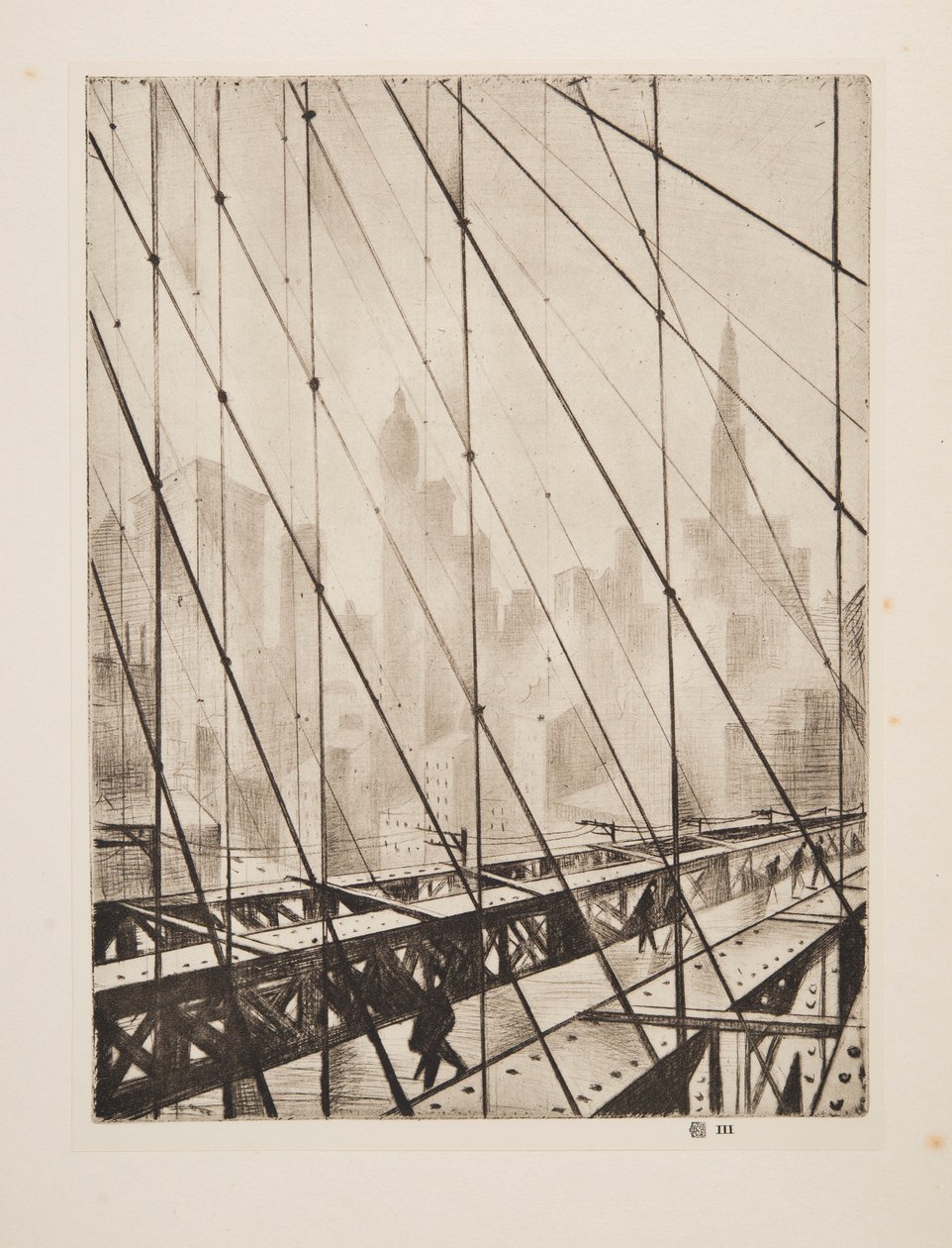 Katse Brooklyn Bridgen läpi, pubi. 1921. tekijältä Christopher Richard Wynne Nevinson
