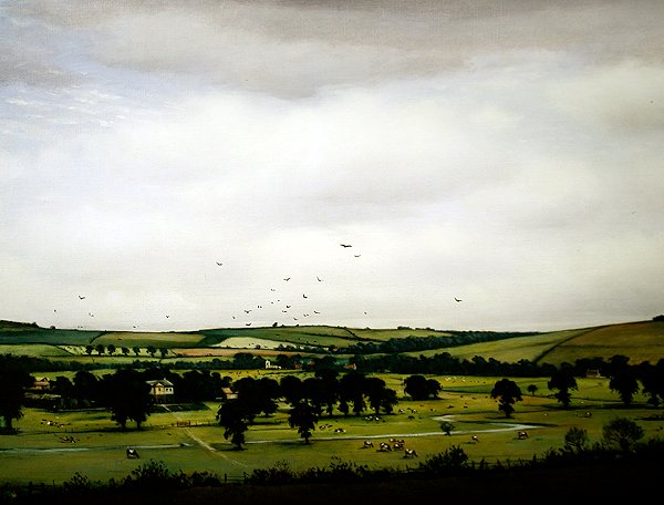 Englantilainen maisema tekijältä Christopher Richard Wynne Nevinson