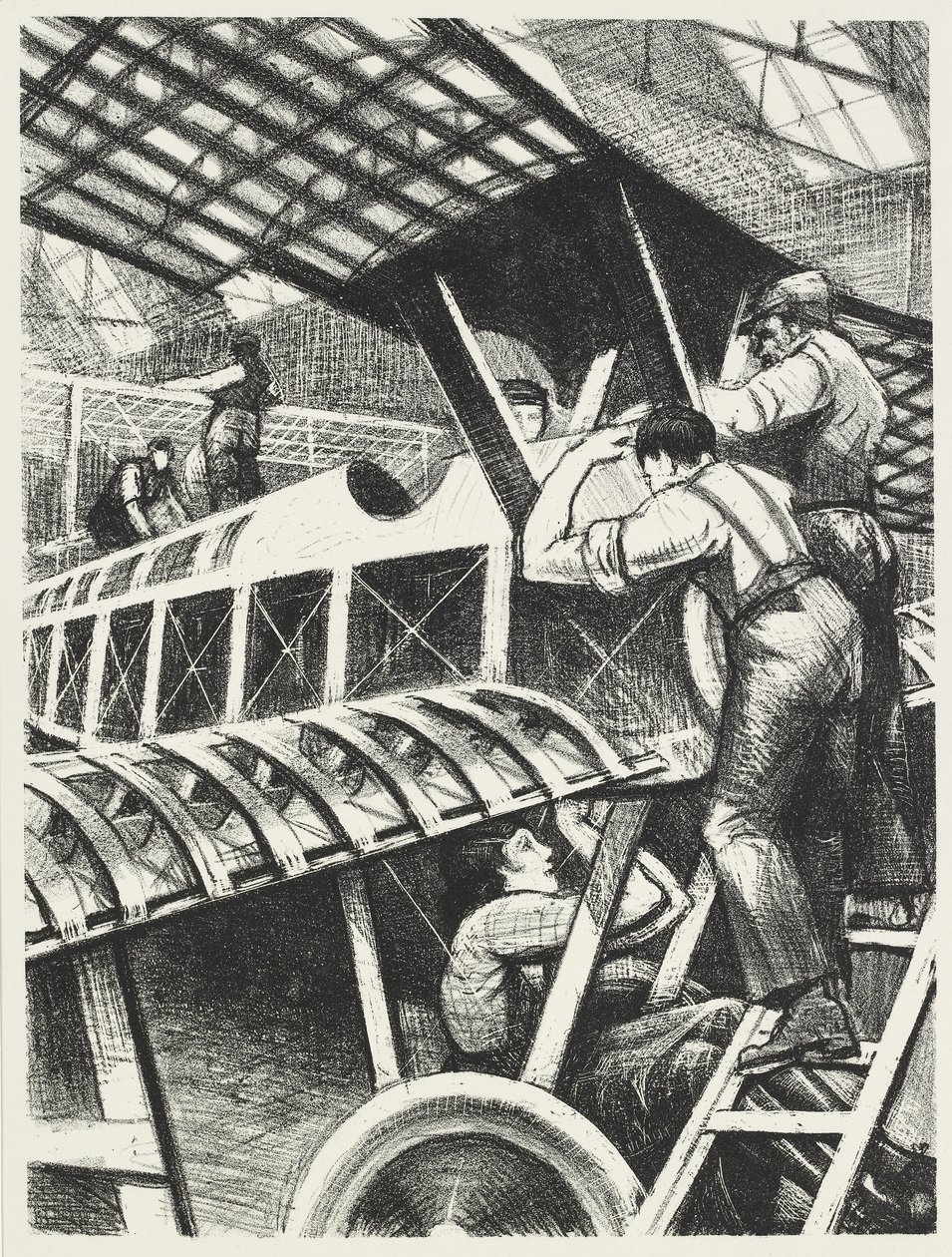 Osien kokoaminen, 1917 tekijältä Christopher Richard Wynne Nevinson