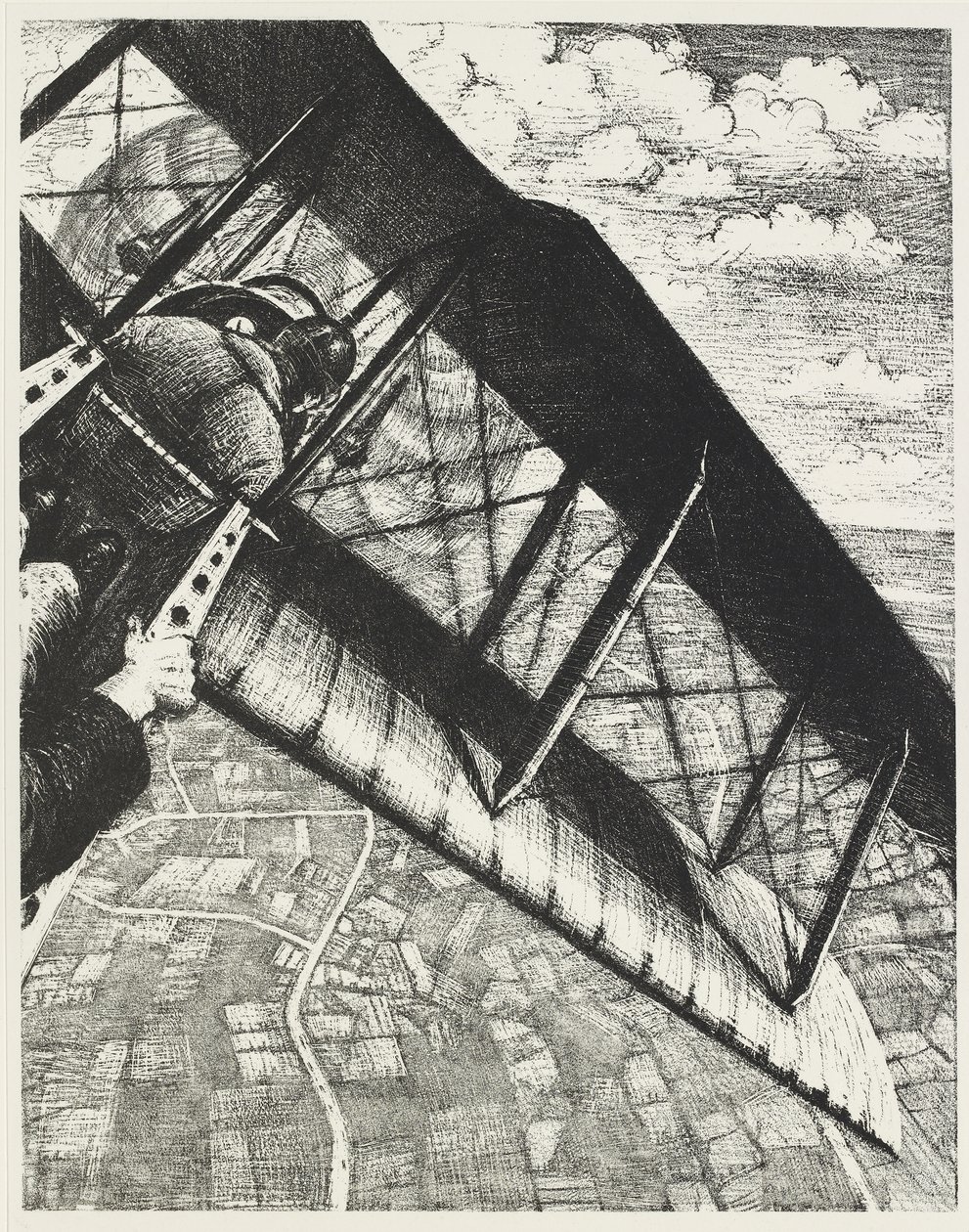 Pankkitoiminta 4 000 jalan korkeudessa, 1917 tekijältä Christopher Richard Wynne Nevinson