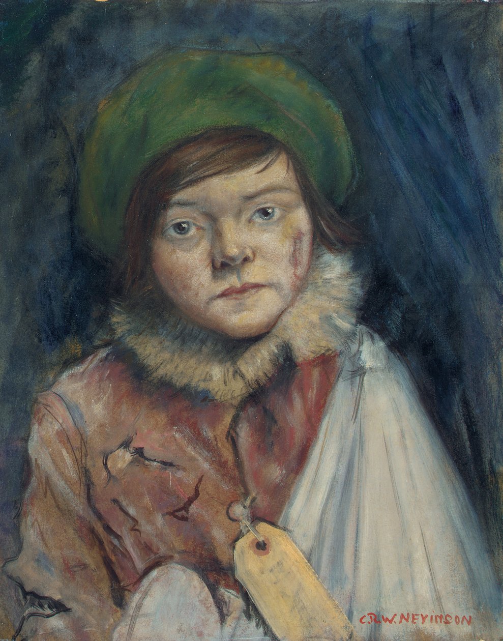 Camden Town Kid tai Cockney Stoic, 1940 tekijältä Christopher Richard Wynne Nevinson
