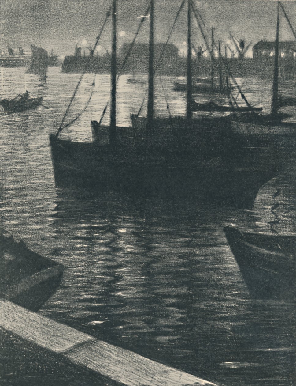 Satama, 1919 tekijältä Christopher Richard Wynne Nevinson