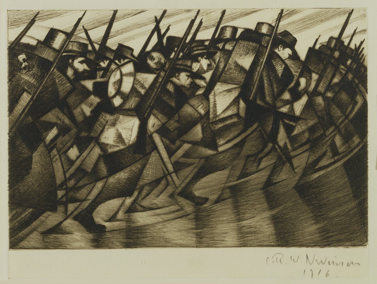Huonekalut ja erilaiset esineet 1100- ja 1300-luvuilta tekijältä Christopher Richard Wynne Nevinson