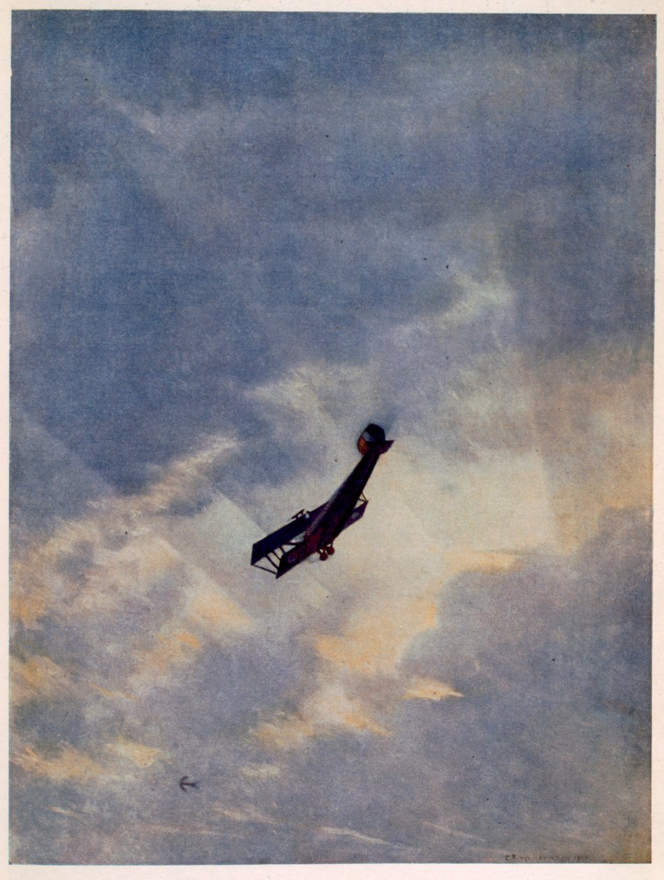 Swooping Down on a Hostile Plane, British Artists at the Front, jatkoa länsirintamalle, 1918 tekijältä Christopher Richard Wynne Nevinson