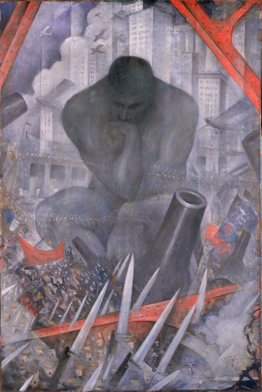 Twentieth Century, n. 1932–1935 (öljy kankaalle) tekijältä Christopher Richard Wynne Nevinson