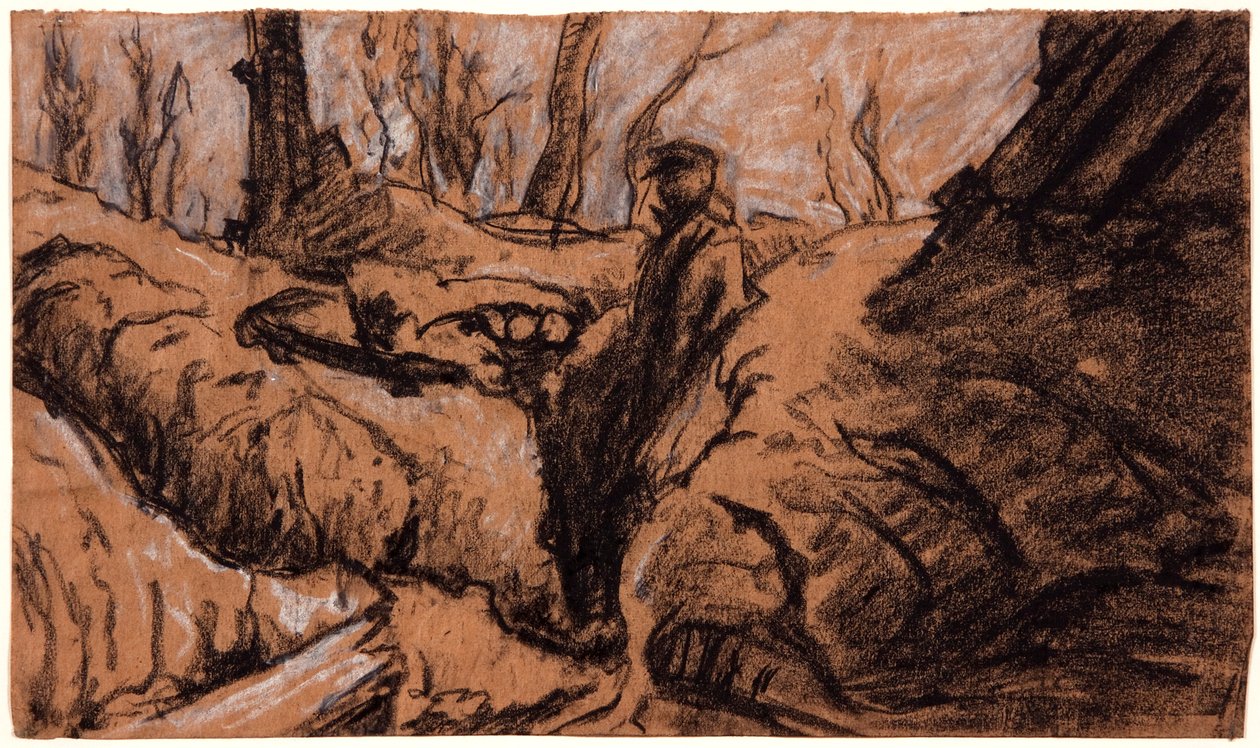 Mies kaivannossa, vuodelta 1914. tekijältä Christopher Williams