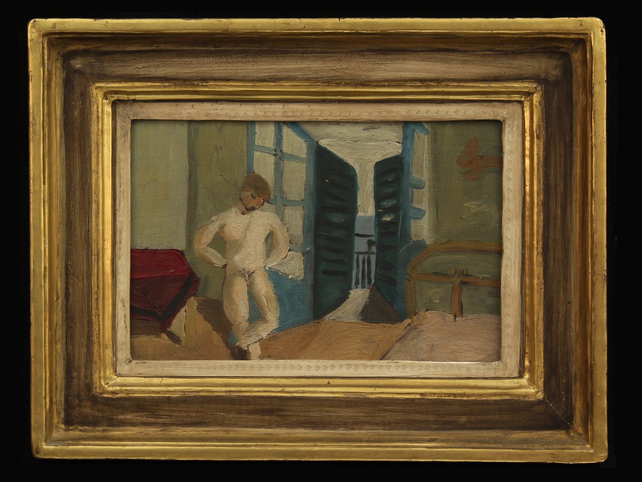 Poika makuuhuoneessa, n. 1920 tekijältä Christopher Wood