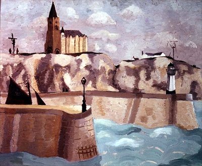 Church on the Cliff, Dieppe, 1929 tekijältä Christopher Wood