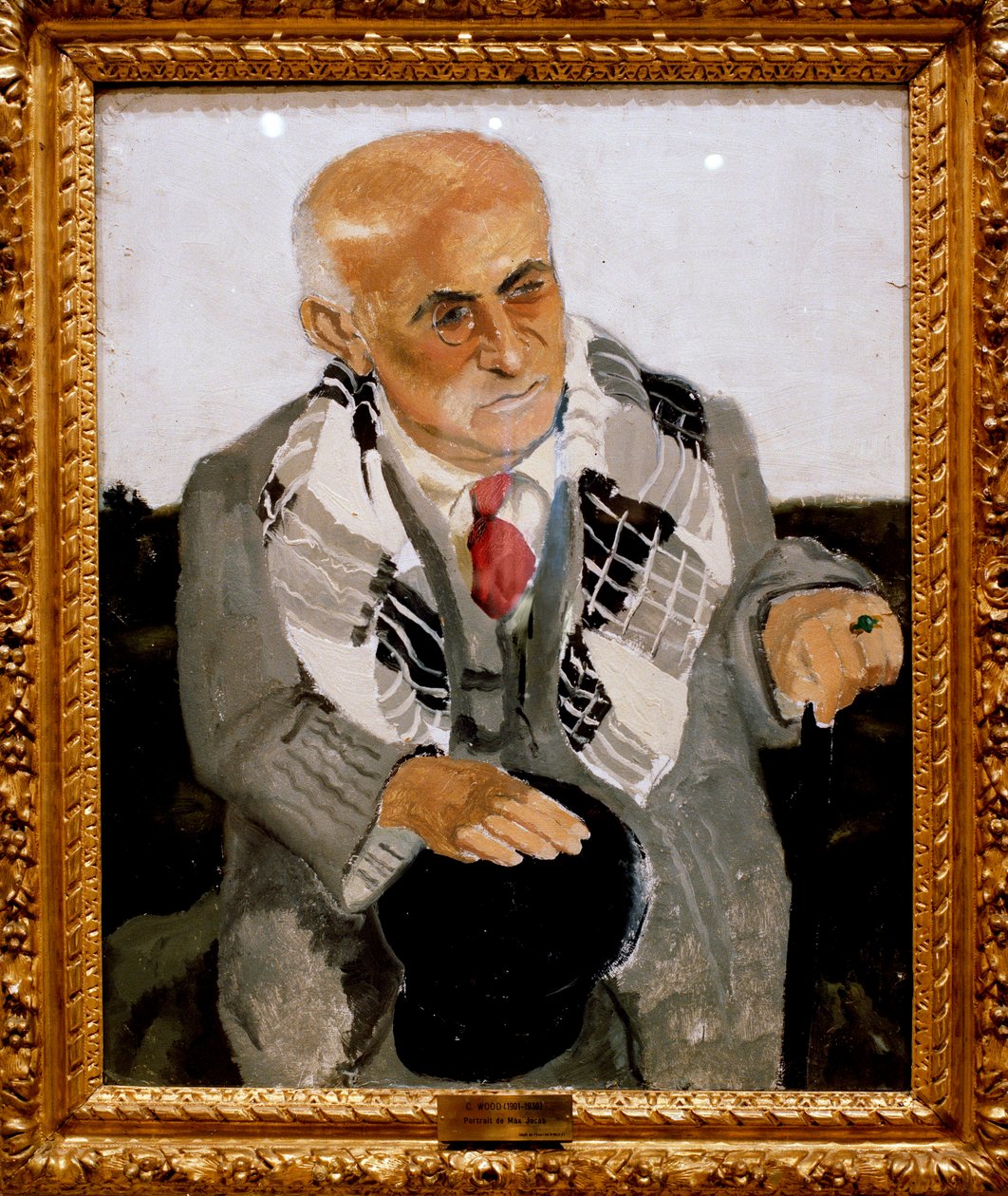 Ranskalaisen runoilijan Max Jacobin (1876-1944) muotokuva Christopher Woodin (1901-1930) maalaus 1930 Orleansin ympäristössä, Museum of Fine Arts. tekijältä Christopher Wood