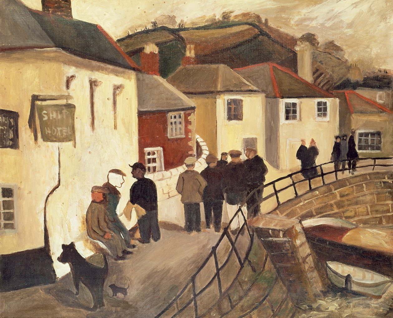 The Ship Hotel, Mousehole, Cornwall, 19289 tekijältä Christopher Wood