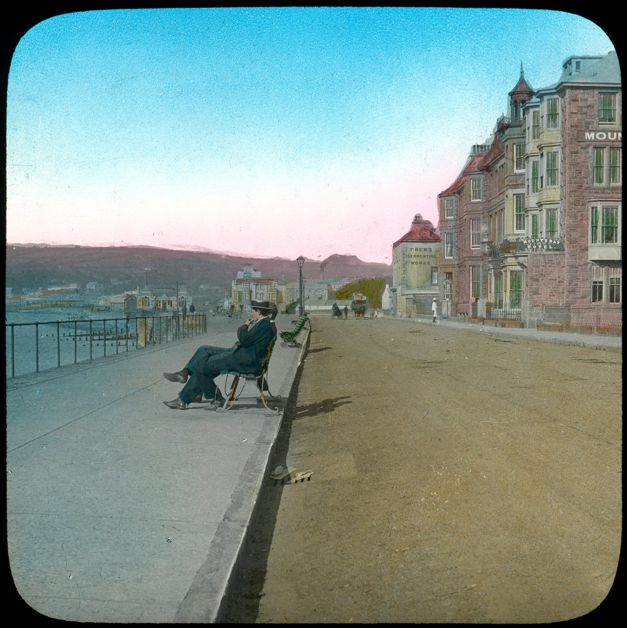 Esplanade, Penzance, Cornwall, 1800-luvun loppu tai 1900-luvun alku tekijältä Church Army Lantern Department
