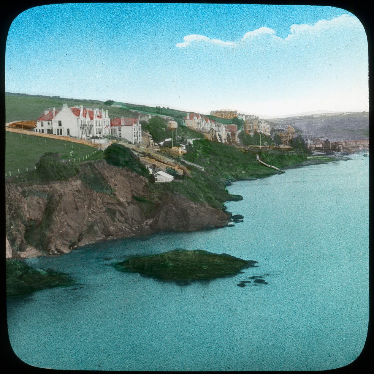 Fowey Cornwallin linnasta 1800-luvun lopulla tai 1900-luvun alussa tekijältä Church Army Lantern Department
