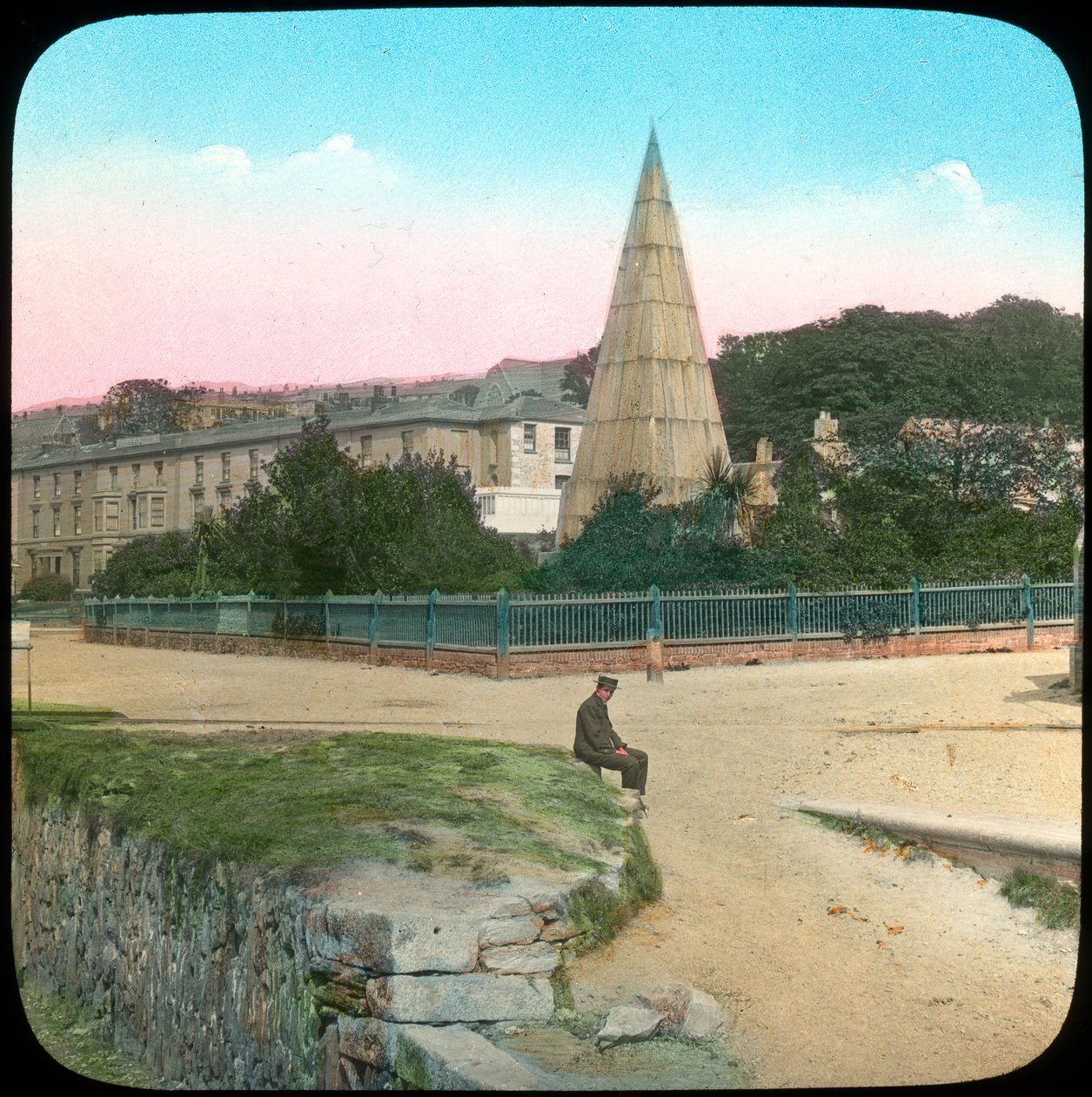 Killigrew-monumentti, Falmouth, Cornwall, 1800-luvun loppu tai 1900-luvun alku tekijältä Church Army Lantern Department