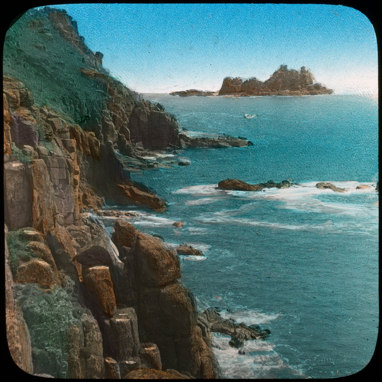 Lands End, Cornwall, 1800-luvun loppu tai 1900-luvun alku tekijältä Church Army Lantern Department