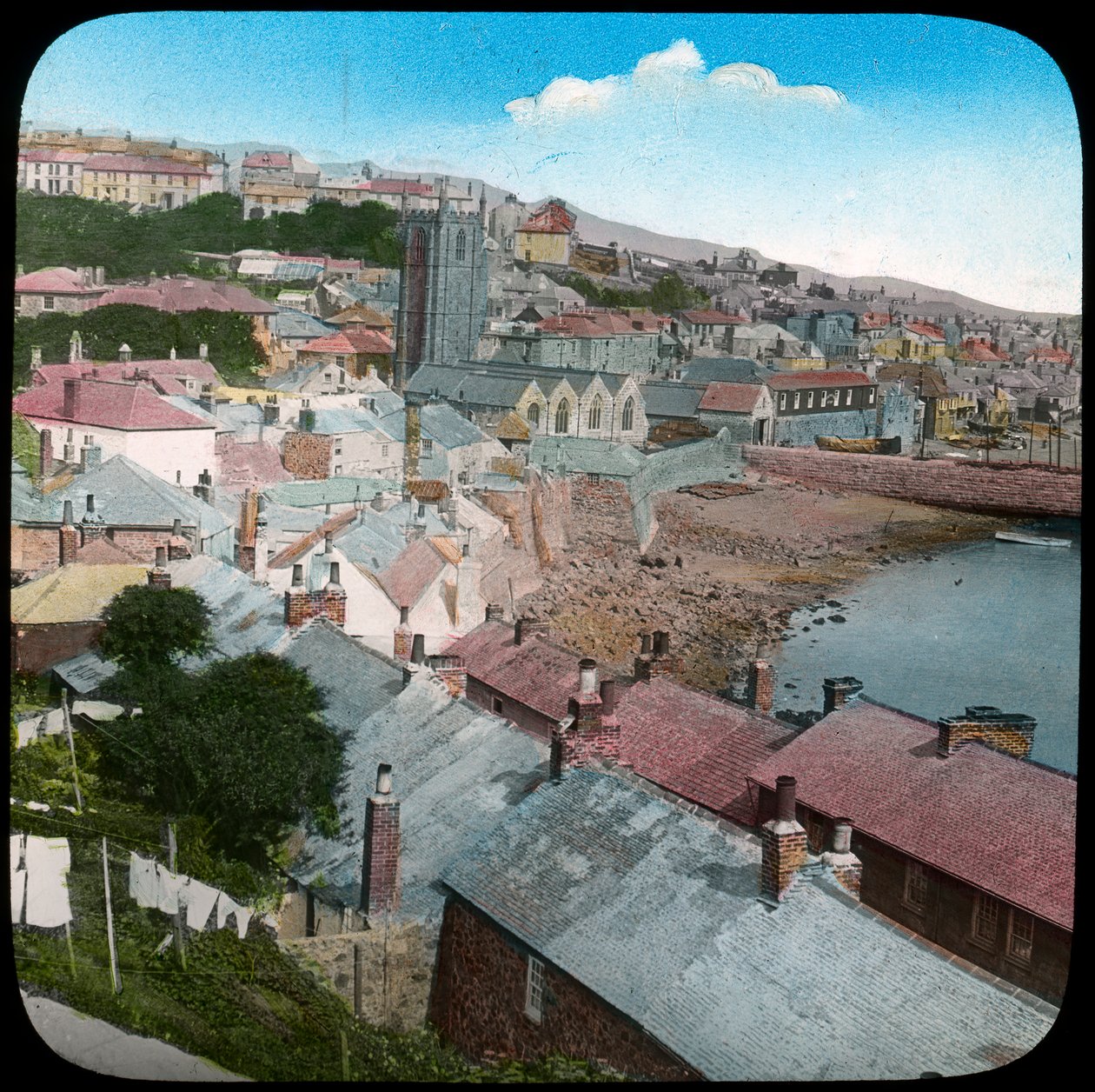 St Ives, Cornwall, 1800-luvun loppu tai 1900-luvun alku. tekijältä Church Army Lantern Department