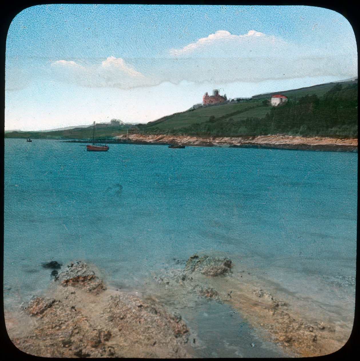 St Mawesin linna, Cornwall, 1800-luvun loppu tai 1900-luvun alku tekijältä Church Army Lantern Department
