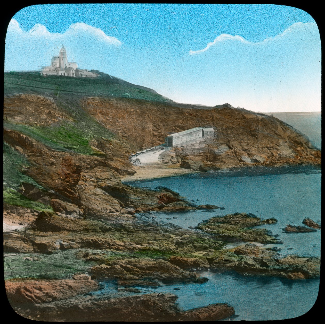 Lizard Lighthouse, Cornwall, 1800-luvun loppu tai 1900-luvun alku tekijältä Church Army Lantern Department
