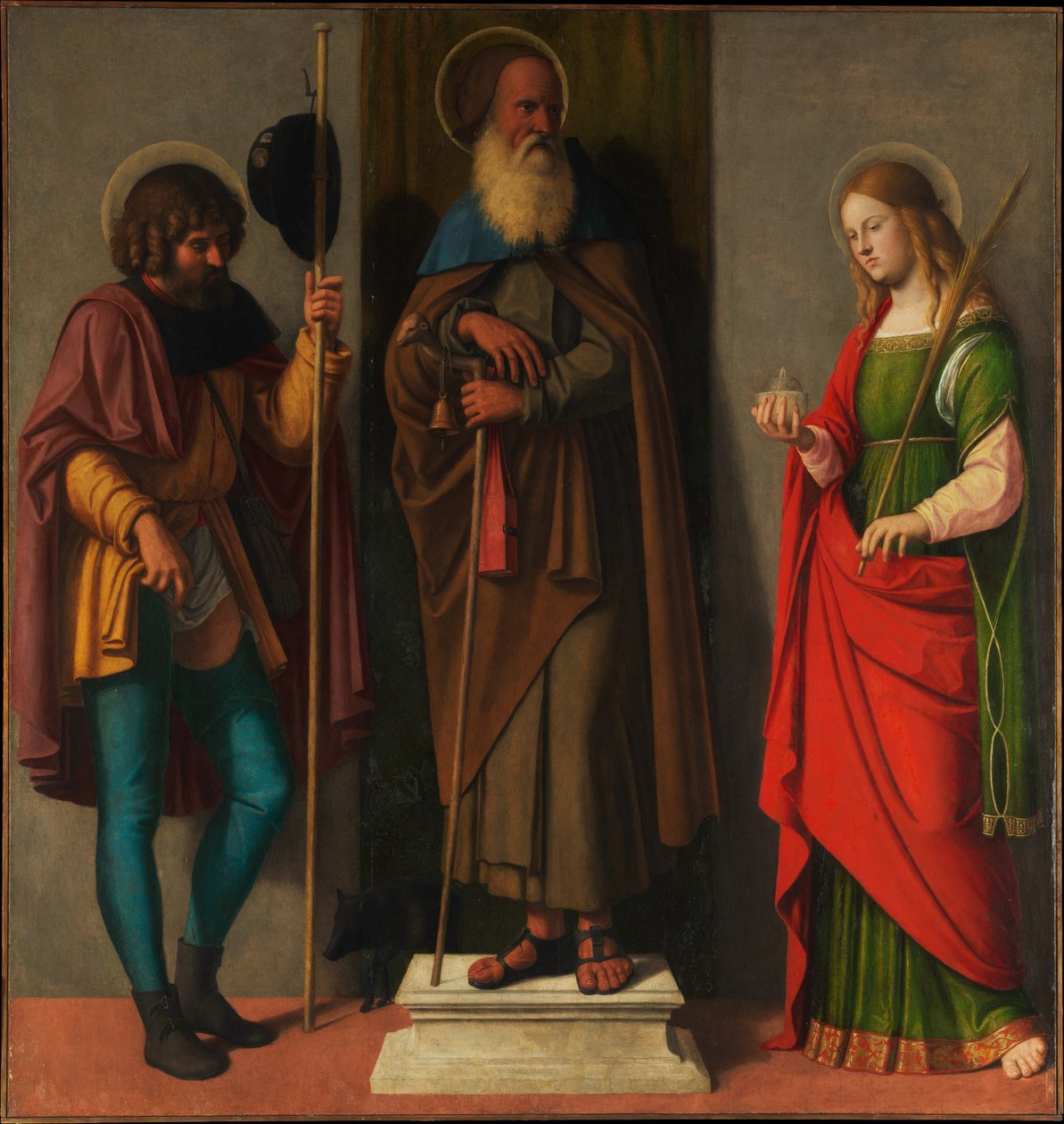 Roch, Anthony Abbot ja Lucy tekijältä Cima da Conegliano