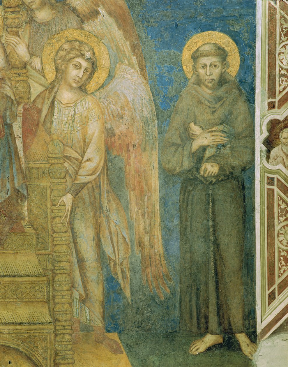 Pyhä Franciscus enkelifreskon yksityiskohdalla 440729 tekijältä Giovanni Cimabue