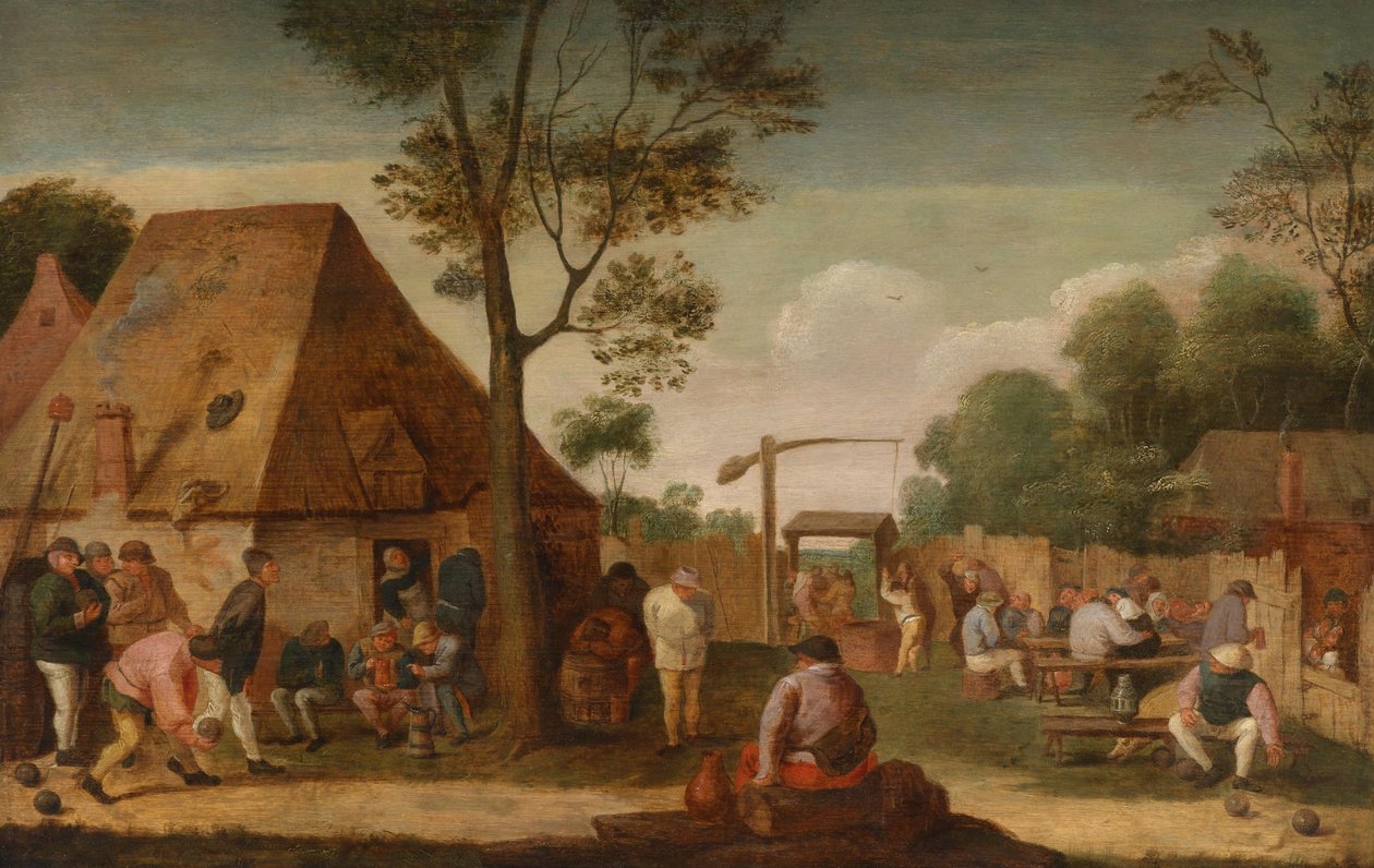 Ländliche Vergnügungen im Freien tekijältä Circle of Adriaen Brouwer