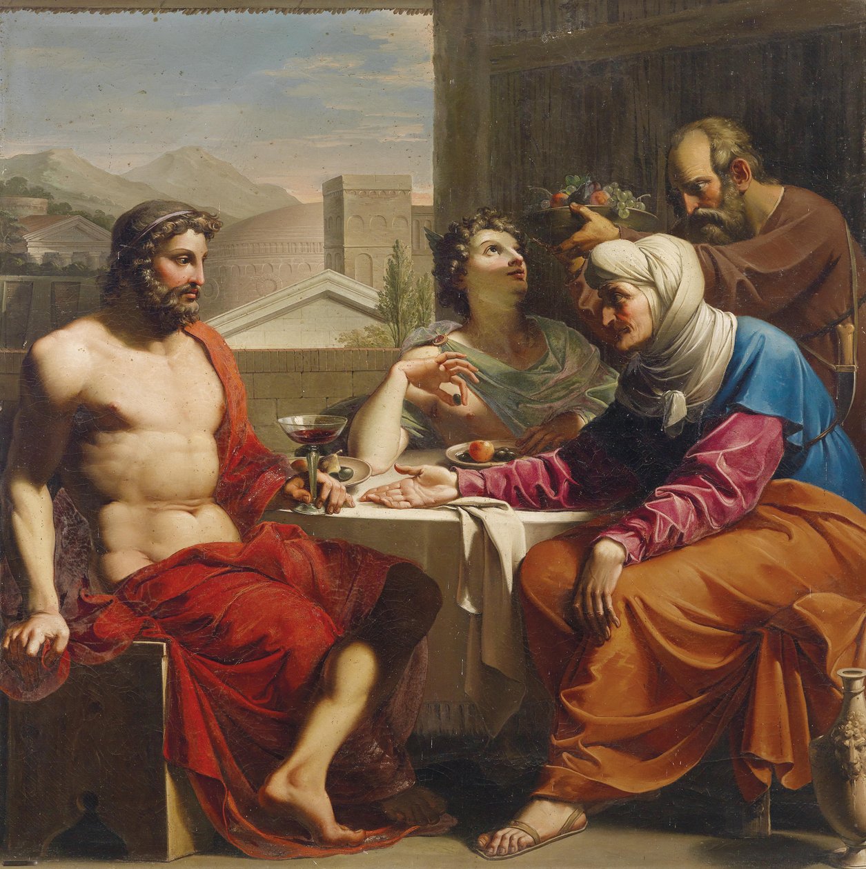 Jupiter ja Merkur bei Philemon ja Baucis tekijältä Andrea the Elder Appiani