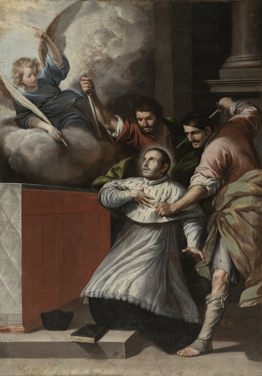 Martirio de San Pedro Arbués tekijältä Circle of Antonio del Castillo y Saavedra