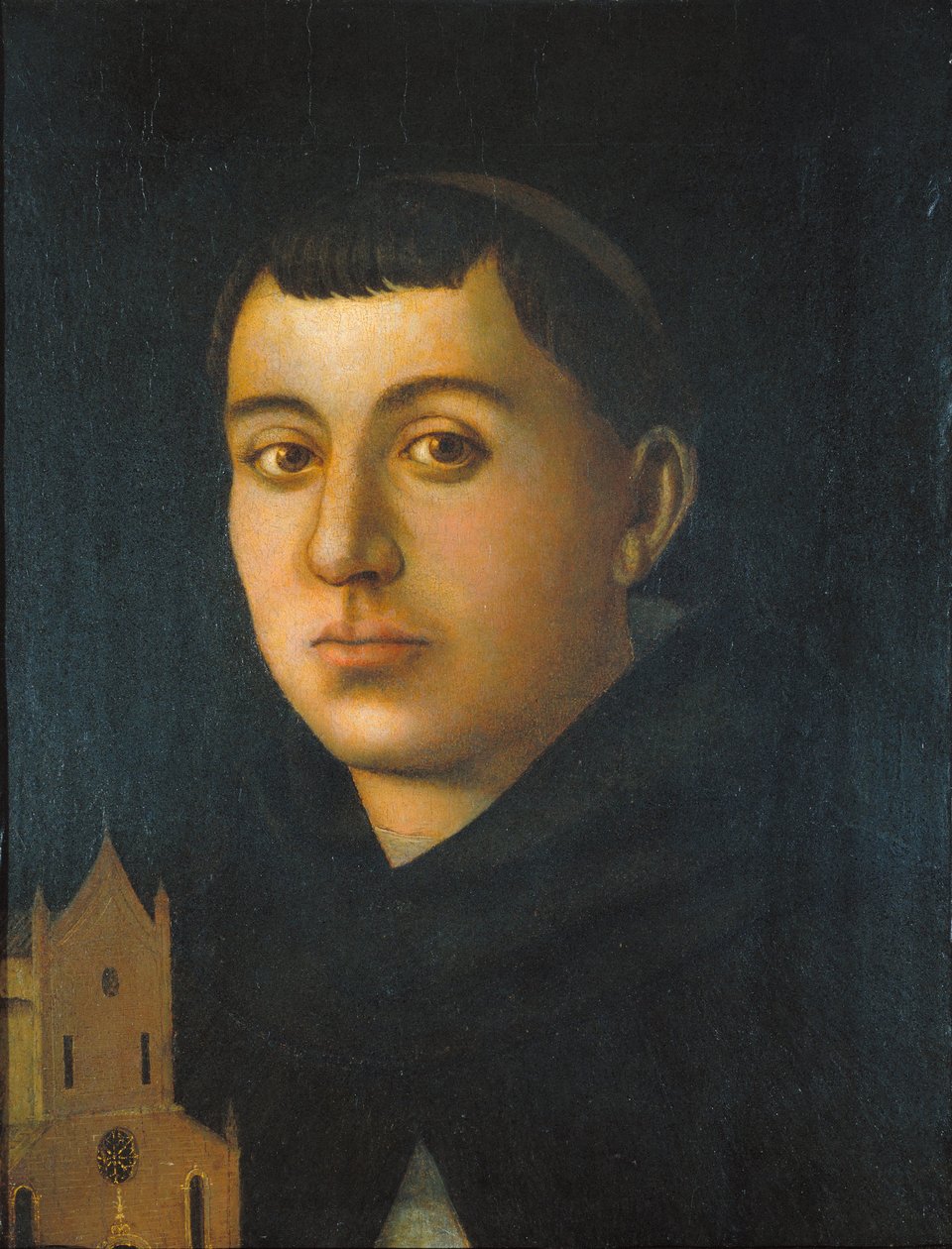 Monk Saint kirkon mallina tekijältä Circle of Bartolomeo degli Erri