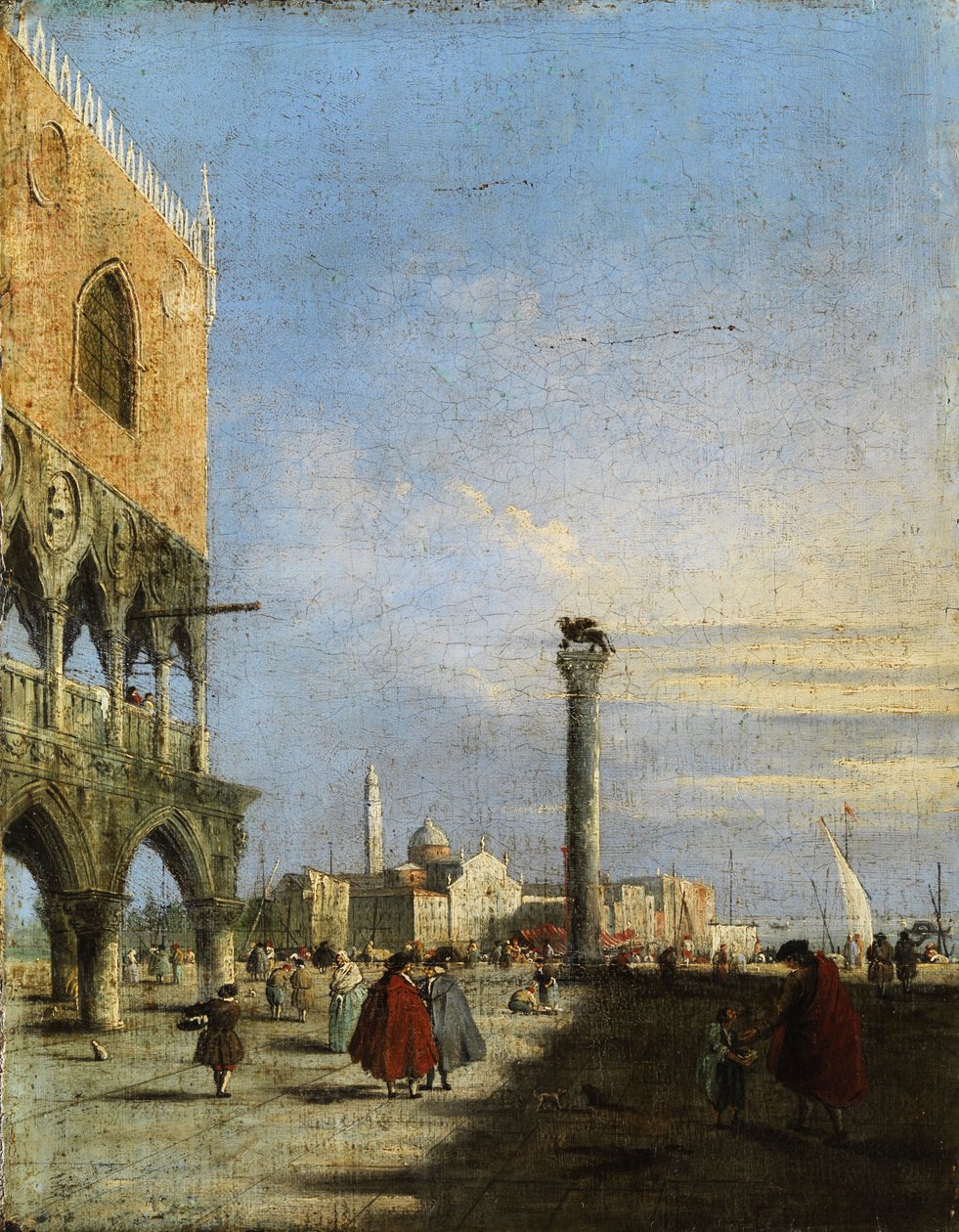 Piazza San Marco tekijältä Francesco circle of Guardi