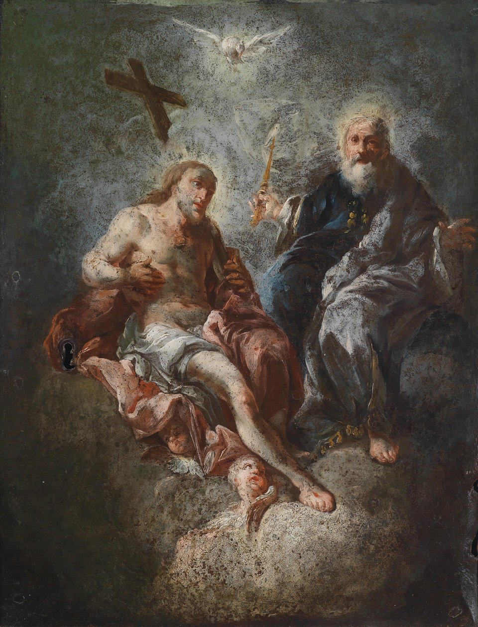 Gnadenstuhl (von einer Tabernakeltür) tekijältä Franz Anton Maulbertsch
