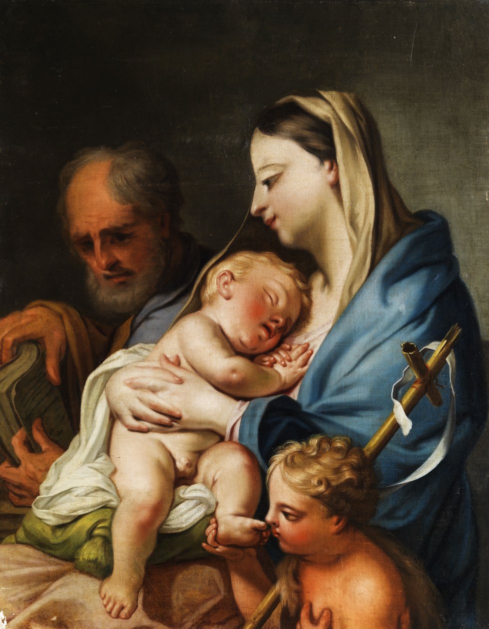 Heilige Familie mit dem Johannesknaben tekijältä Circle of Jacopo Amigoni
