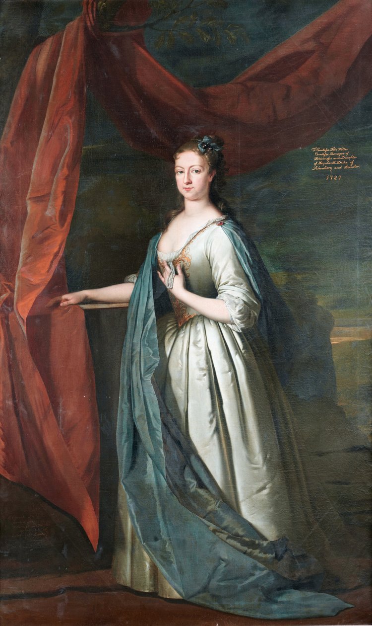 Frederica, kreivitär FitzWalter tekijältä Circle of Joseph Highmore