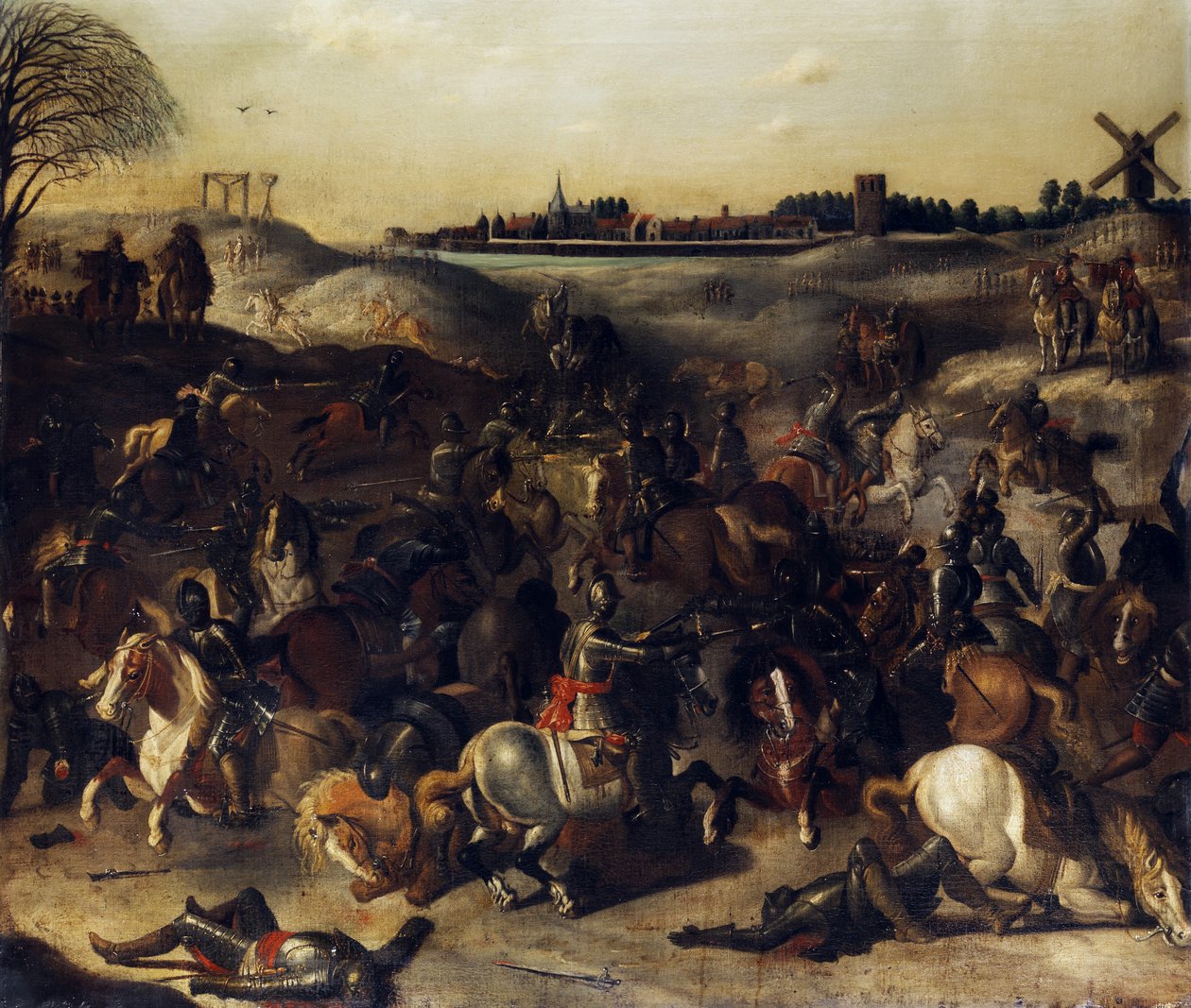 Schlacht der Vierzig tekijältä Circle of Sebastiaen Vrancx