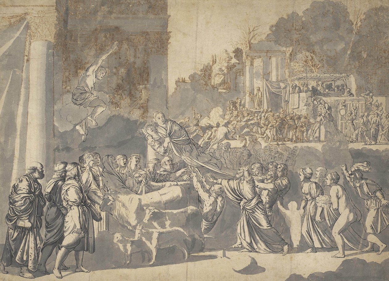 Tyytyväinen tekijältä Circle of Adam Elsheimer