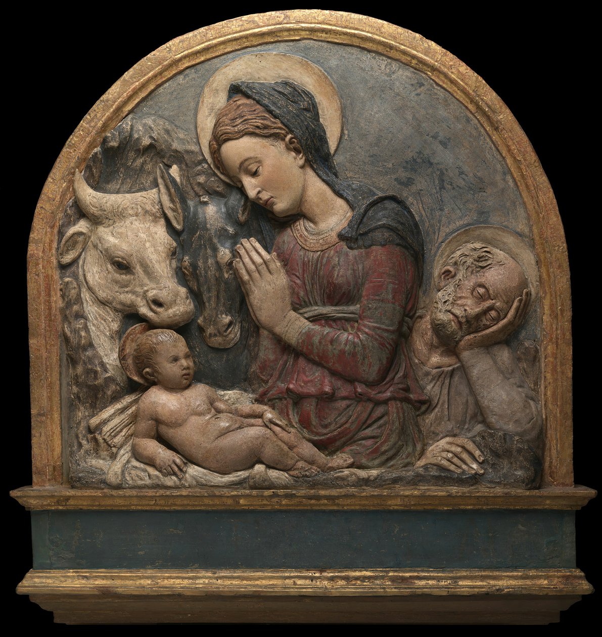 Syntymä, c. 1465. tekijältä Circle of Donatello