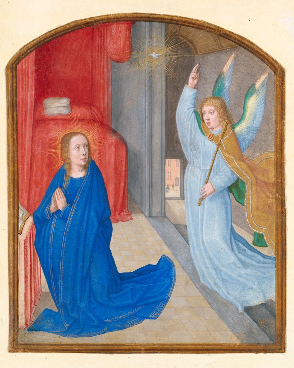 Ilmoitus, n. 1510. tekijältä Circle of Gerard David