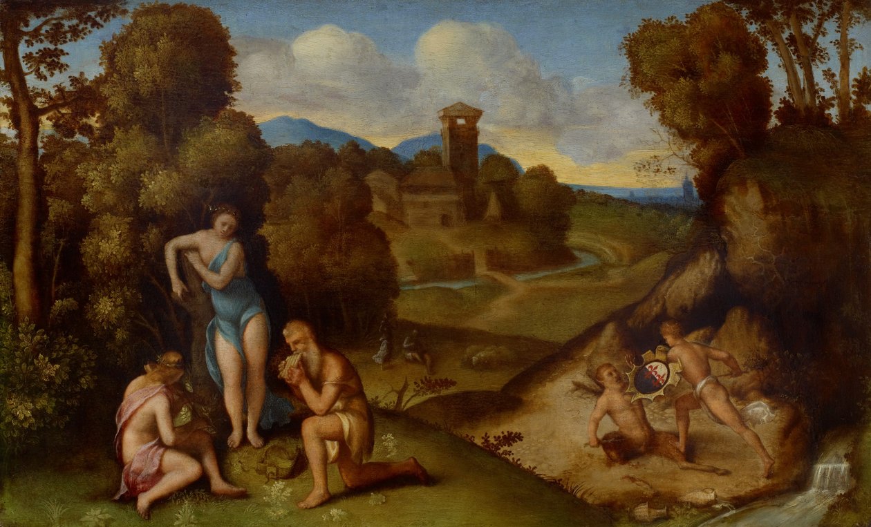 Allegoria tekijältä circle of Giorgione