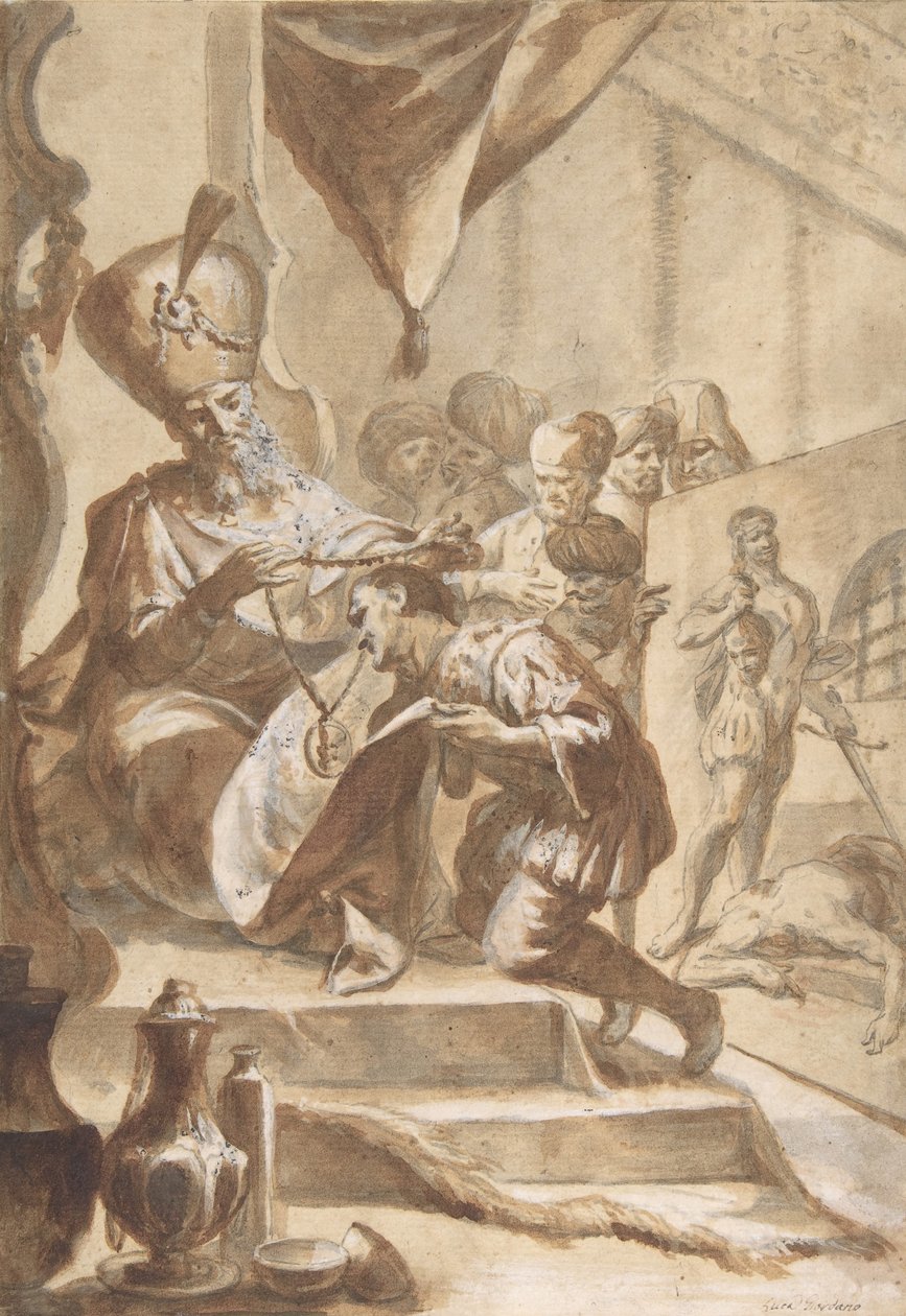 Painter Rewarded, 1634-1705. tekijältä Circle of Luca Giordano.