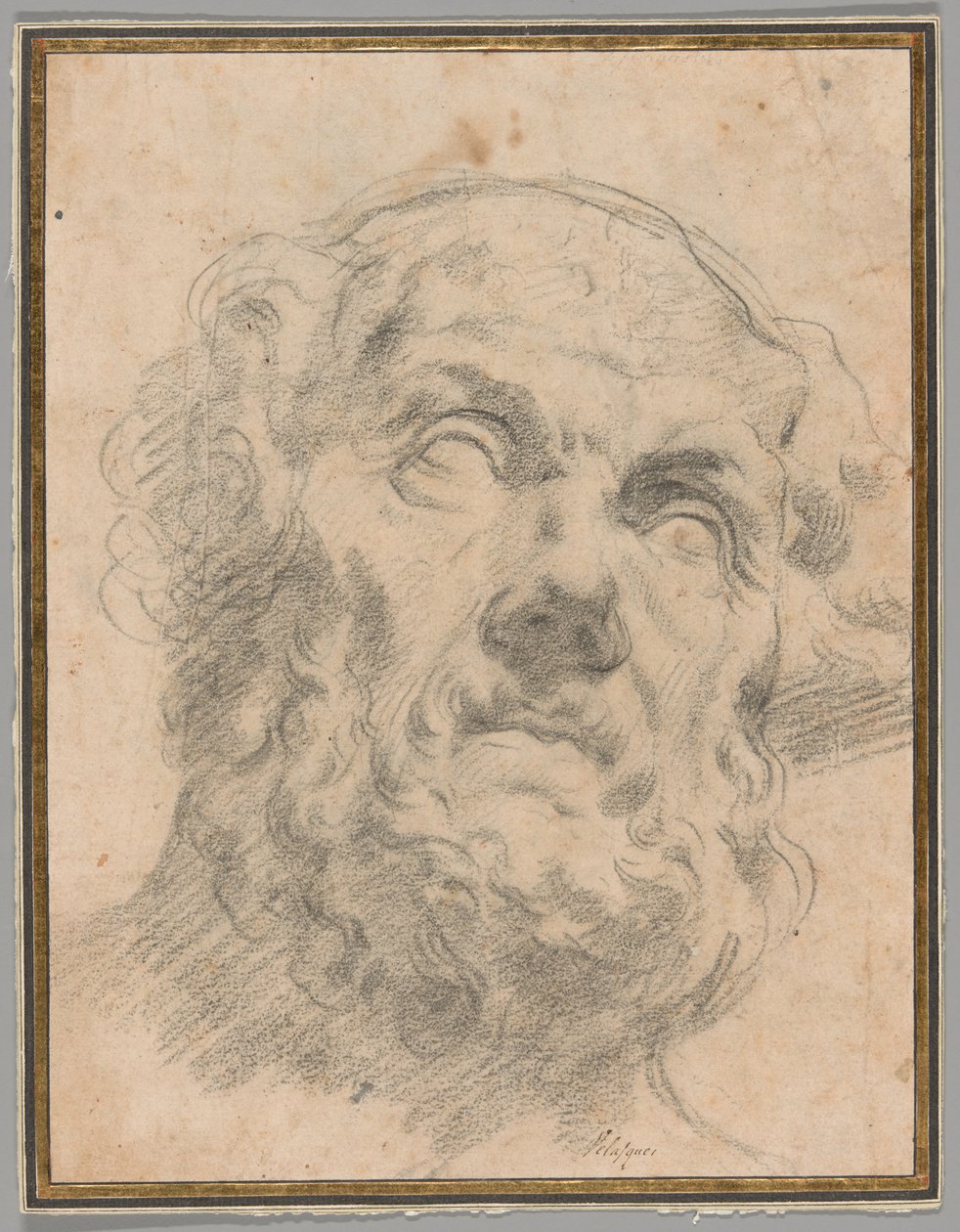 Vanhan miehen pää, mahdollisesti Seneca tekijältä Circle of Peter Paul Rubens