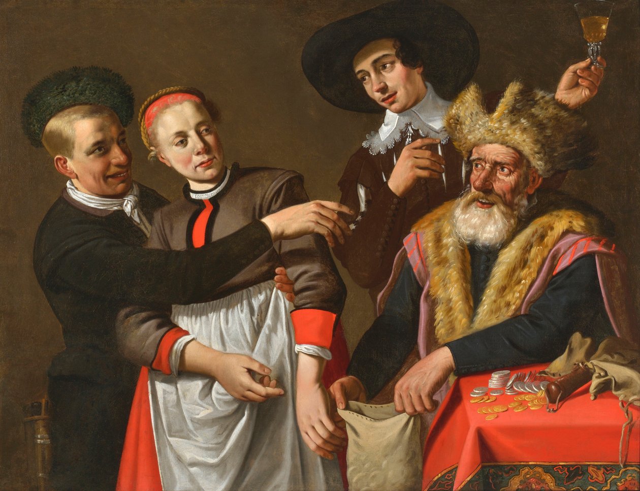 Kilpailijat, 1600-luvun ensimmäinen puolisko. tekijältä Claes Cornelisz. Moeyaert