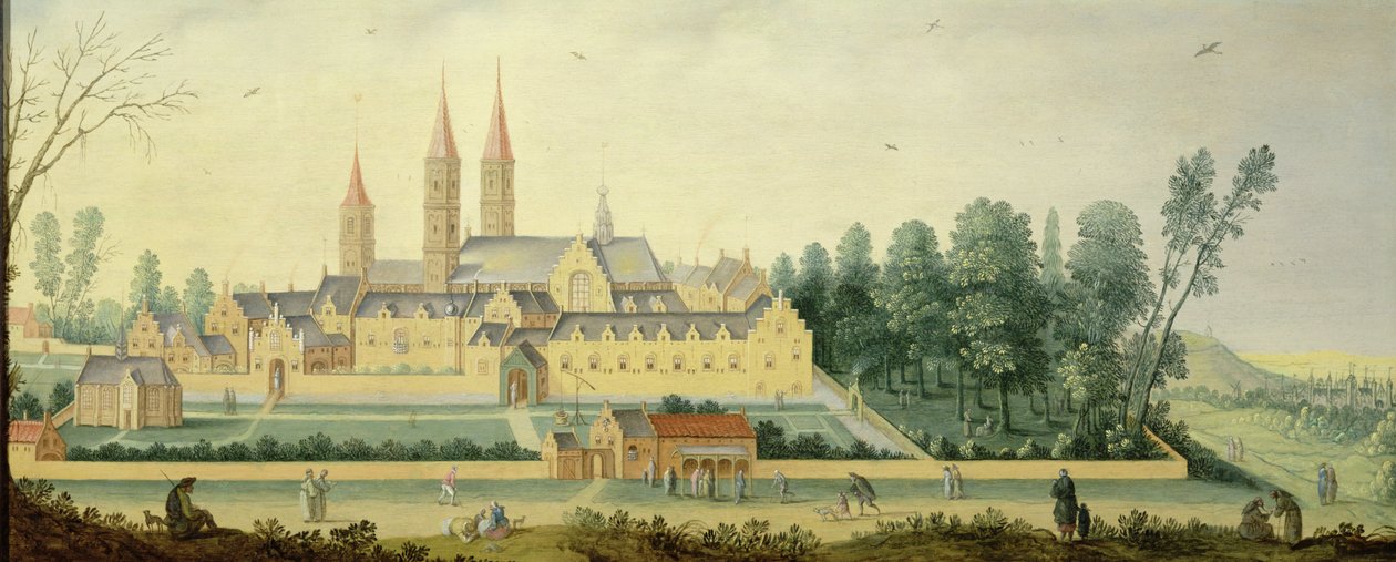 Chateau ja Egmondin luostari tekijältä Claes Jacobsz van der Heck
