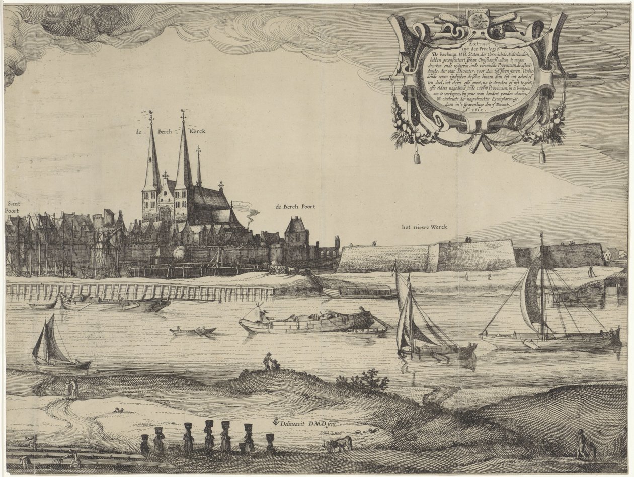 Deventerin profiili (levy IV) tekijältä Claes Jansz. Visscher (II) (possibly)