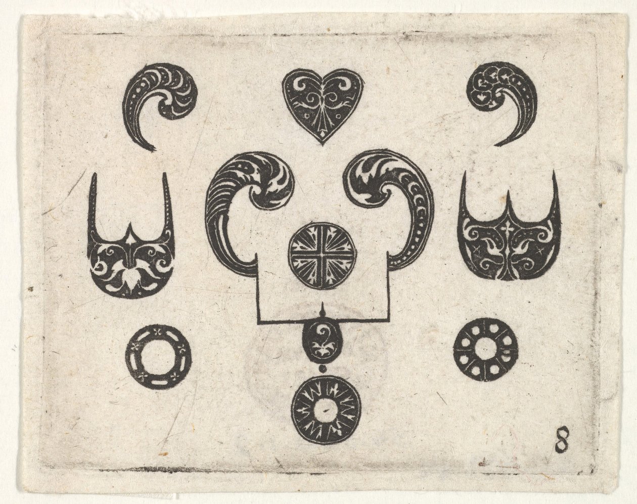 Blackwork Print eri aiheilla, n. 1620. tekijältä Claes Jansz Visscher