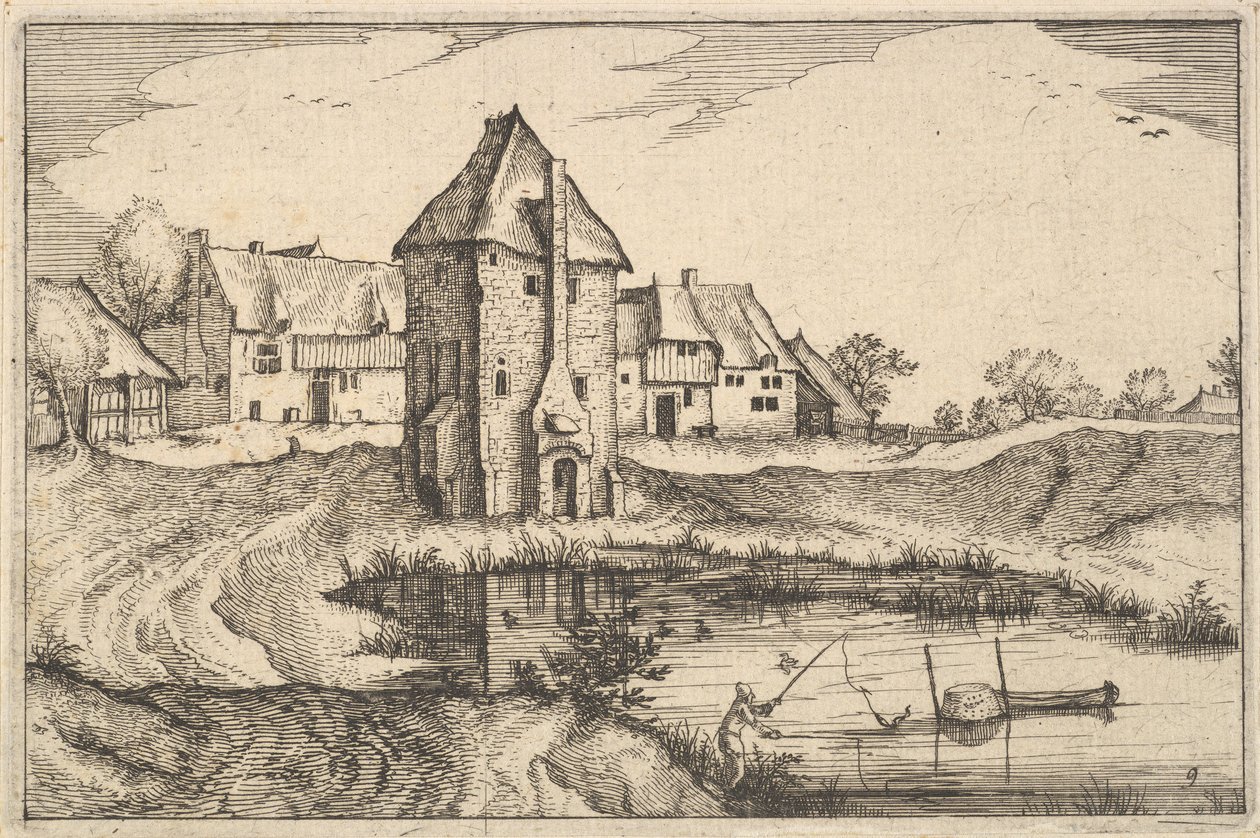 Lampi, levy 9 Brabantin maakunnasta, n. 1610 tekijältä Claes Jansz Visscher