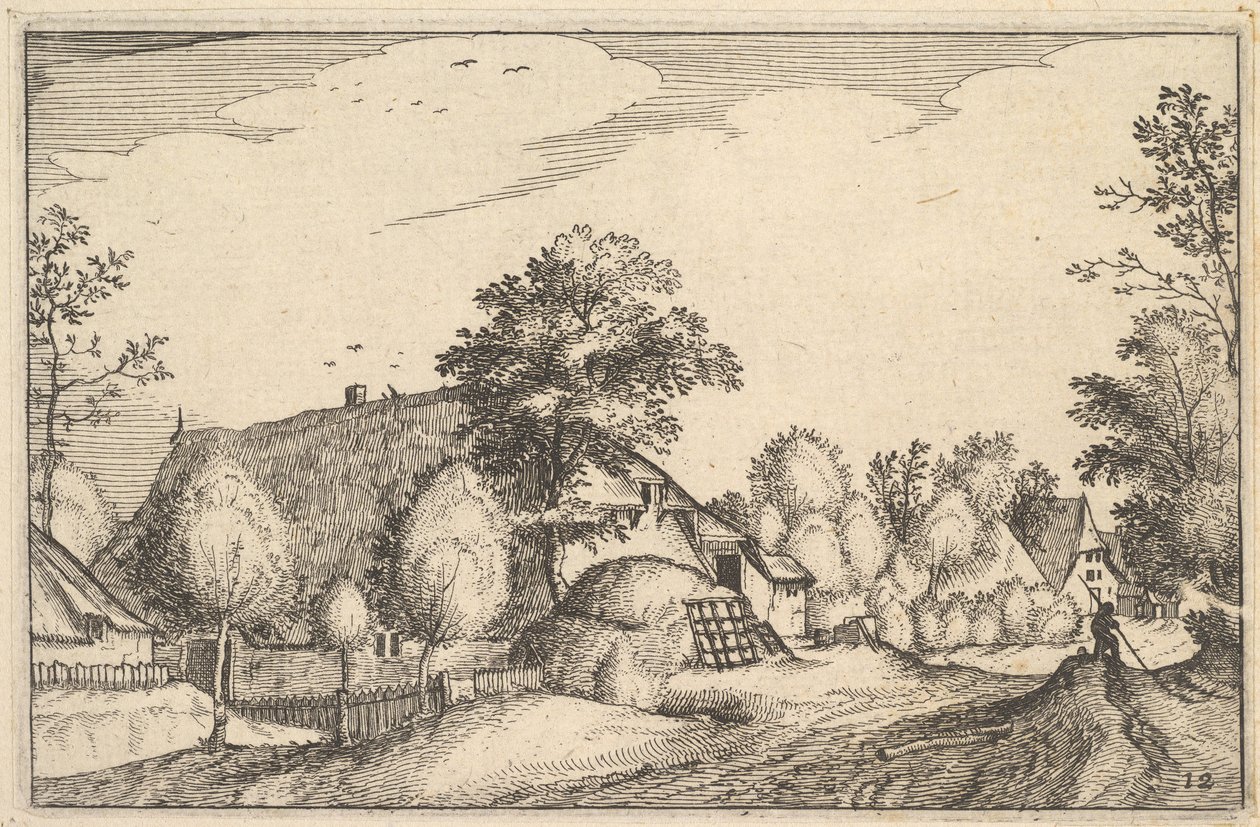 Village Road, levy 12 alkaen 1610 tekijältä Claes Jansz Visscher