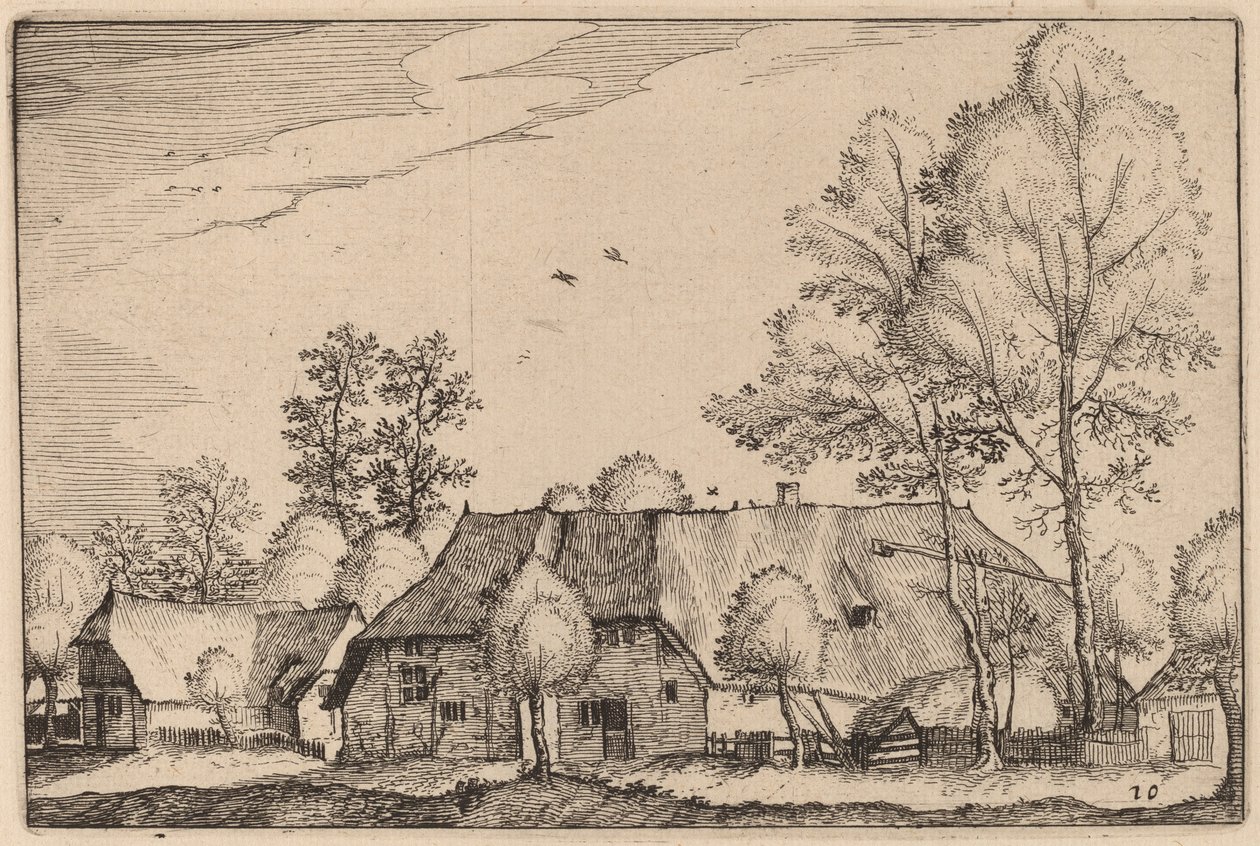 Suuri maatila tekijältä Claes Jansz Visscher after Johannes van Doetechum, the Elder after Lucas