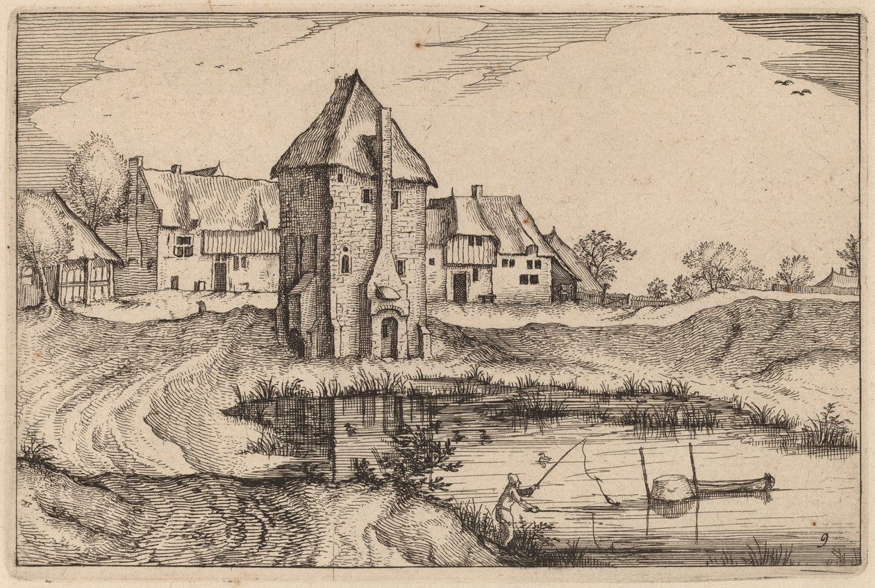 Lampi tekijältä Claes Jansz Visscher after Johannes van Doetechum, the Elder after Lucas