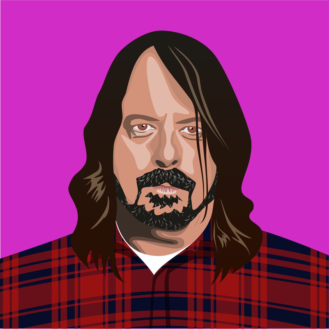 Dave Grohlin muotokuva tekijältä Claire Huntley