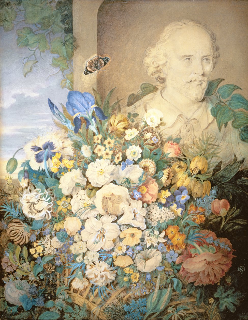Shakespearen kukat, n.1835 tekijältä Clara Maria Pope
