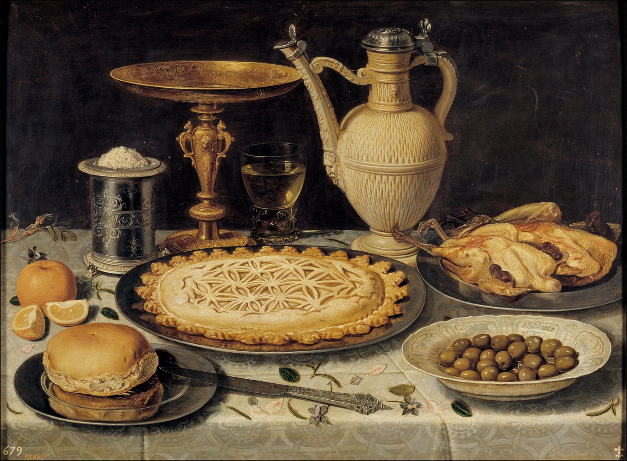 Nature morte - Asetelma - Clara Peetersin (1594-1658) maalaus tekijältä Charlotte Evans